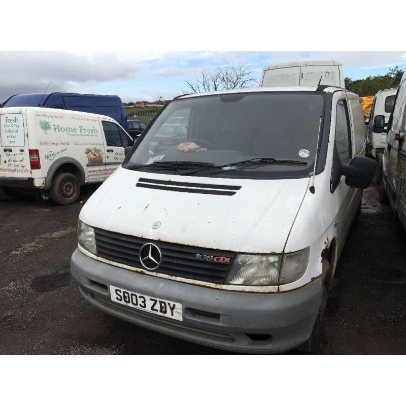 Mercedes Benz vito sprinter parts engine gearbox bumper bonnet