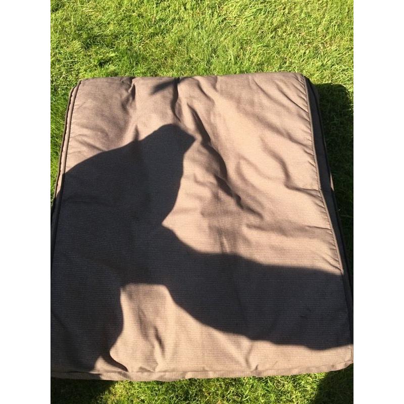 Out door garden chairs cushions x 8