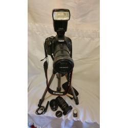 Canon EOS 600 D 18 megapixel digital SLR camera (badged as EOS kissx5). Plus lots of accessories.