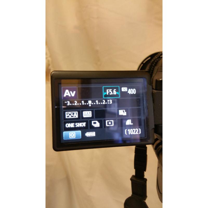 Canon EOS 600 D 18 megapixel digital SLR camera (badged as EOS kissx5). Plus lots of accessories.