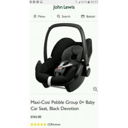 Maxi cosi pebble car seat and isofix family fix base