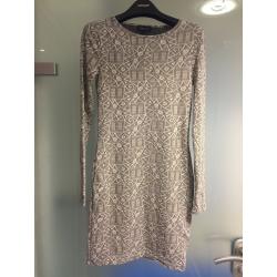 Topshop Aztec Print Bodycon Dress, Size 8, worn once.