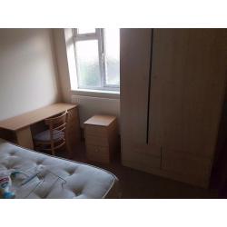 Full set - wardrobe, bedside table, desk and chair