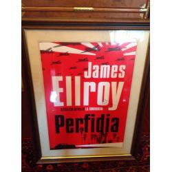 Signed James Ellroy poster