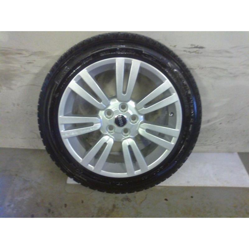 ALLOYS X 4 OF 20 INCH GENUINE RANGEROVER OR DISCOVERY FULLY POWDERCOATED INA STUNNING SILVER NICEJOB