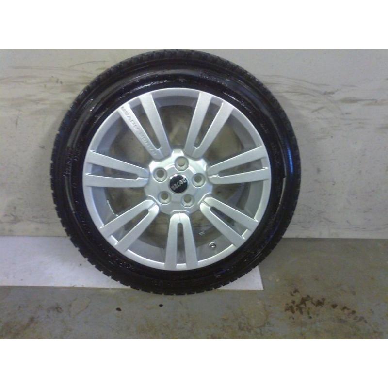 ALLOYS X 4 OF 20 INCH GENUINE RANGEROVER OR DISCOVERY FULLY POWDERCOATED INA STUNNING SILVER NICEJOB