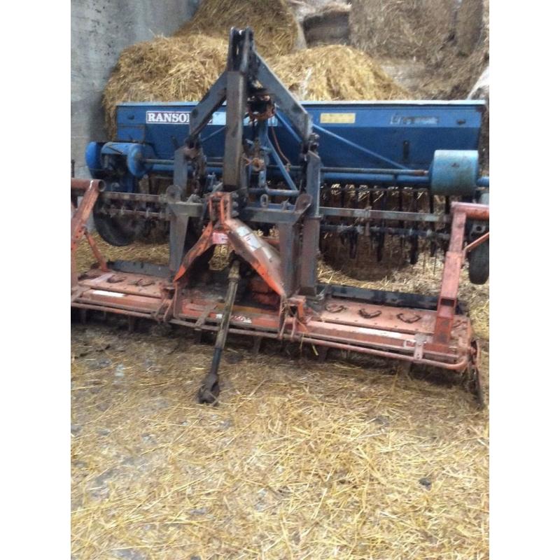 One pass sower (Power Harrow/ Seeder)