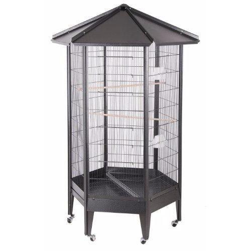 Large Hexagonal Indoor Aviary Bird Cage