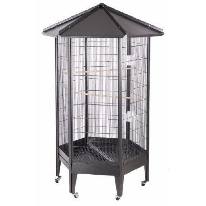 Large Hexagonal Indoor Aviary Bird Cage