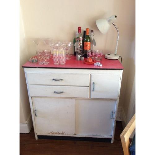 Retro mini bar cabinet