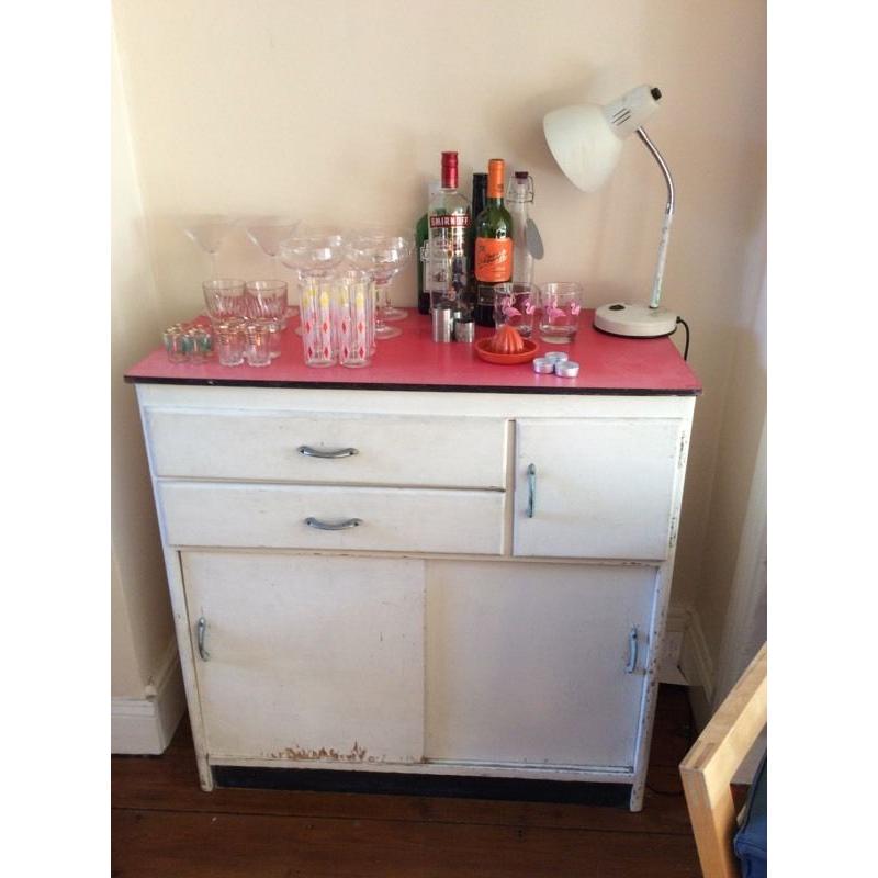 Retro mini bar cabinet