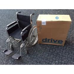 Enigma self propel wheelchair with right leg elevating foot rest