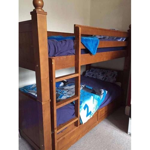 MFI Captiva Bunk Beds with large integral storage drawers