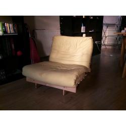 Single Futon Sofa Bed with Mattress (Apple Green) from Argos