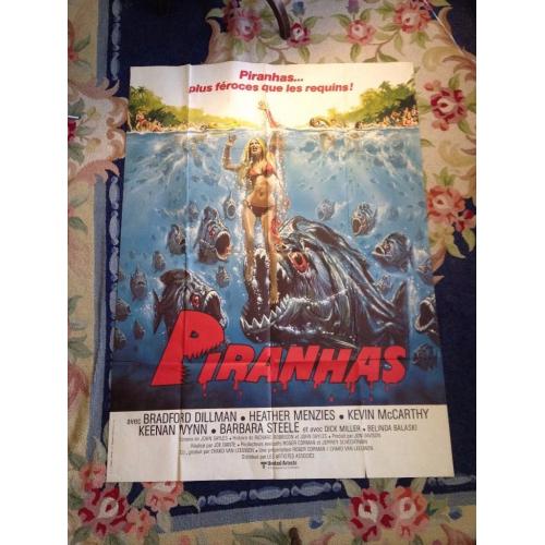 Piranha vintage movie poster 1978 French