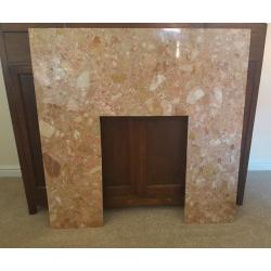 Fire Place with marbel surround and dimplex electric fire.