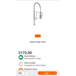 Cooke&Lewis. Spring neck tap.