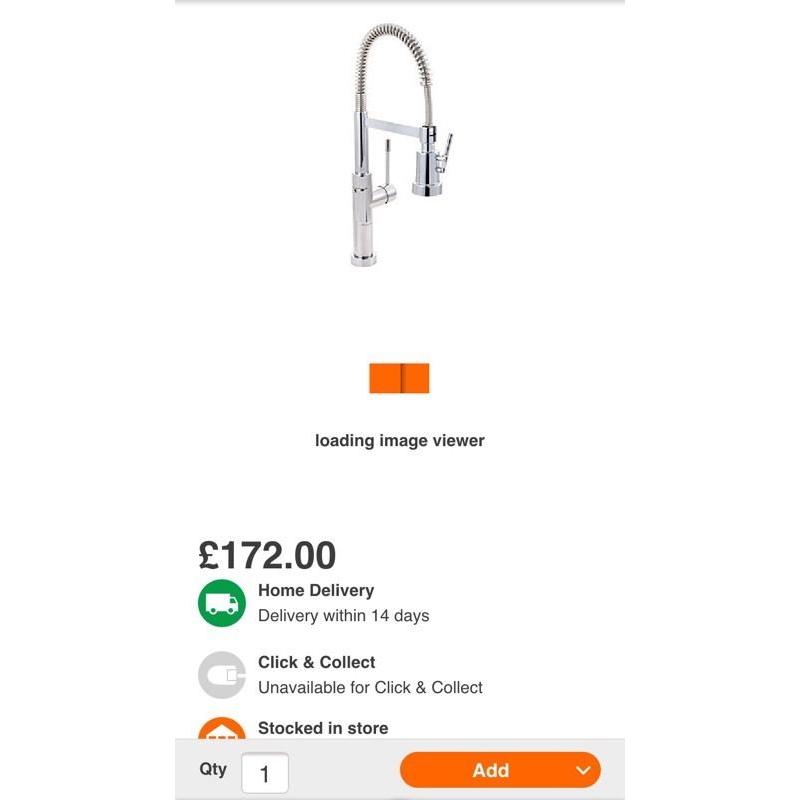 Cooke&Lewis. Spring neck tap.