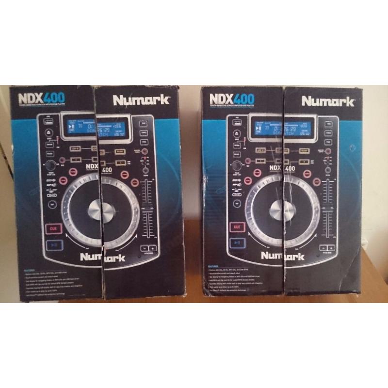 Numark NDX 400 CD/MP3/USB Player X2