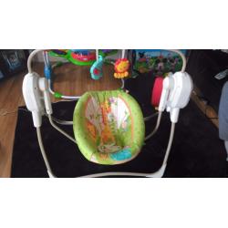 Fisher Price Rainforest Friends Spacesaver Cradle 'n' Swing