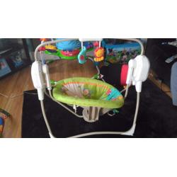 Fisher Price Rainforest Friends Spacesaver Cradle 'n' Swing