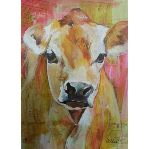 Framed original acrylic painting - c
