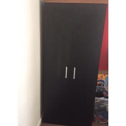 black and walnut wardrobes