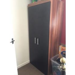 black and walnut wardrobes