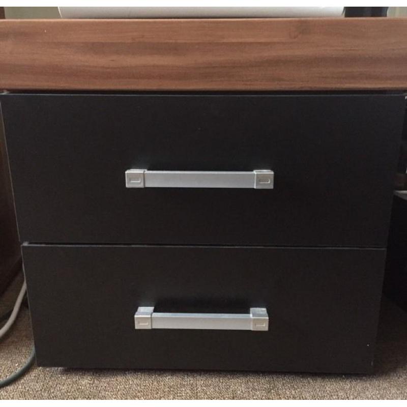 black and walnut wardrobes