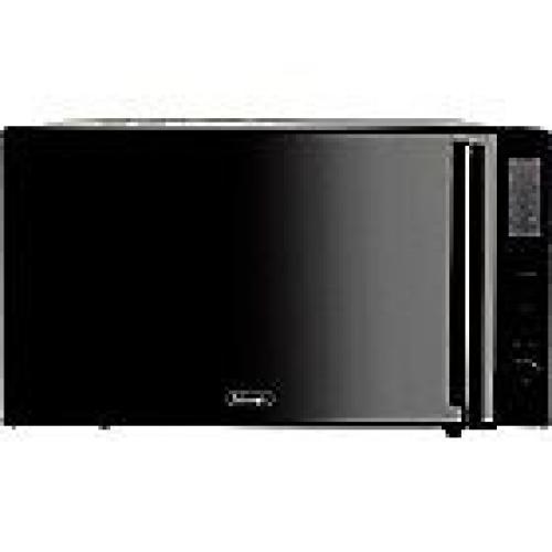 Delonghi microwave. Black mirrored front.