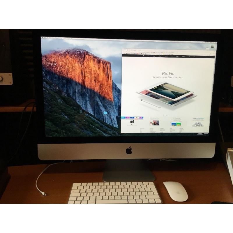 Apple iMac Retina 5K 27 inch Late 2015 3.3Ghz i5 16GB RAM 2TB Fusion . Applecare. Perfect Condition