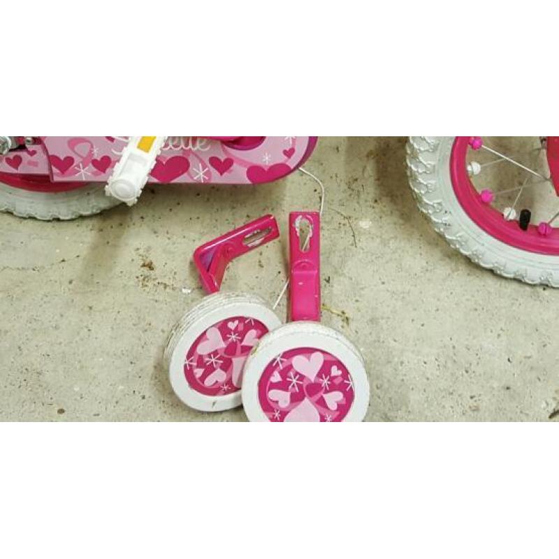 Girls first bike with stabilers