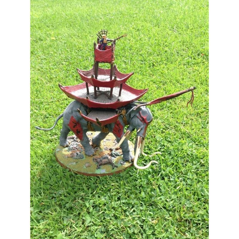 Lord of the Rings Warhammer - War Mumak of Harad +12 Warriors of Harad +1 Chieftain*Collection Only*