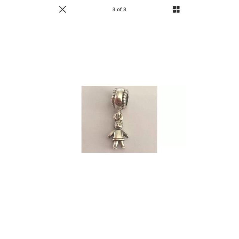 Pandora girl and boy charm