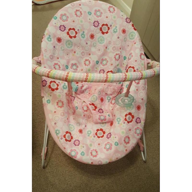 Bright starts bouquet surprise baby bouncer