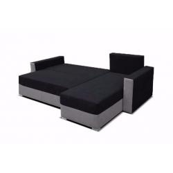BRAND NEW MADRAS CORNER SOFA UNIVERSAL BLACK AND GREY