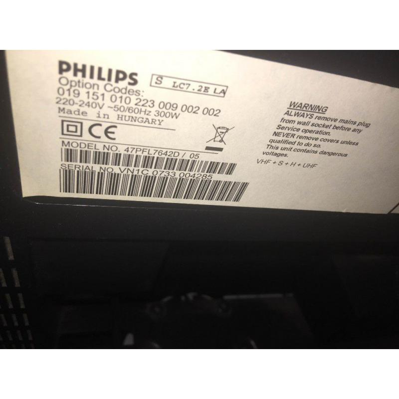 PHILLIPS 47PFL7642D TV S LC7.2E LA