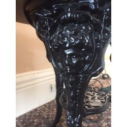 Vitorian wrought iron pub tables
