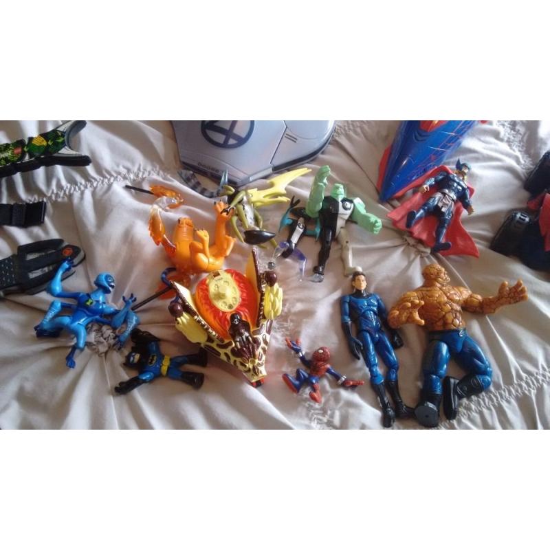 Childs items inc Lego book ,Lego Ninjargo & Atlantis sword & sheild,Ben10 figures,Wheres Wally books
