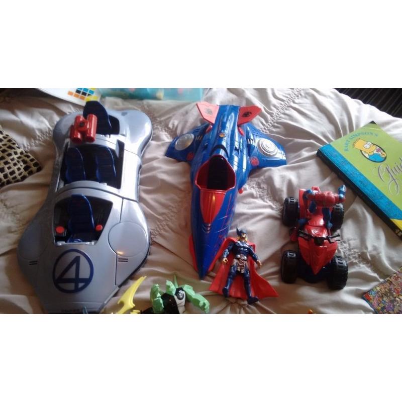 Childs items inc Lego book ,Lego Ninjargo & Atlantis sword & sheild,Ben10 figures,Wheres Wally books