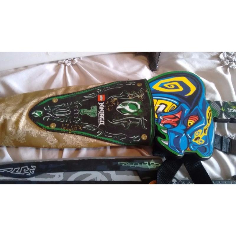 Childs items inc Lego book ,Lego Ninjargo & Atlantis sword & sheild,Ben10 figures,Wheres Wally books