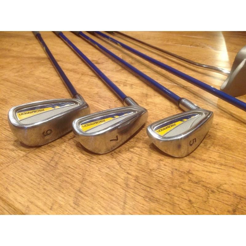 Prosimmon LEFT HANDED junior golf clubs with bag (beginner)