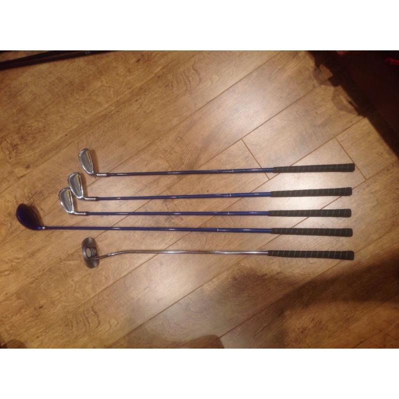 Prosimmon LEFT HANDED junior golf clubs with bag (beginner)