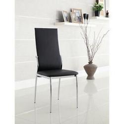Glass Dining Table & 6 Leather Chairs