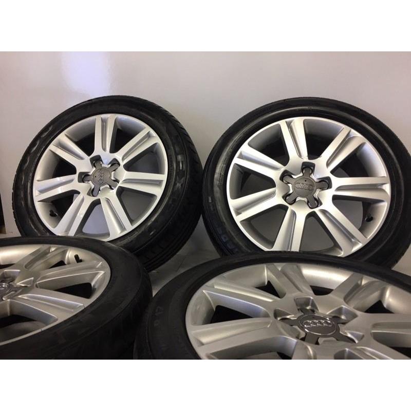 4 used 17 genuine audi a4 b8 se alloy wheels & tyres vw caddy passat seat delivery available