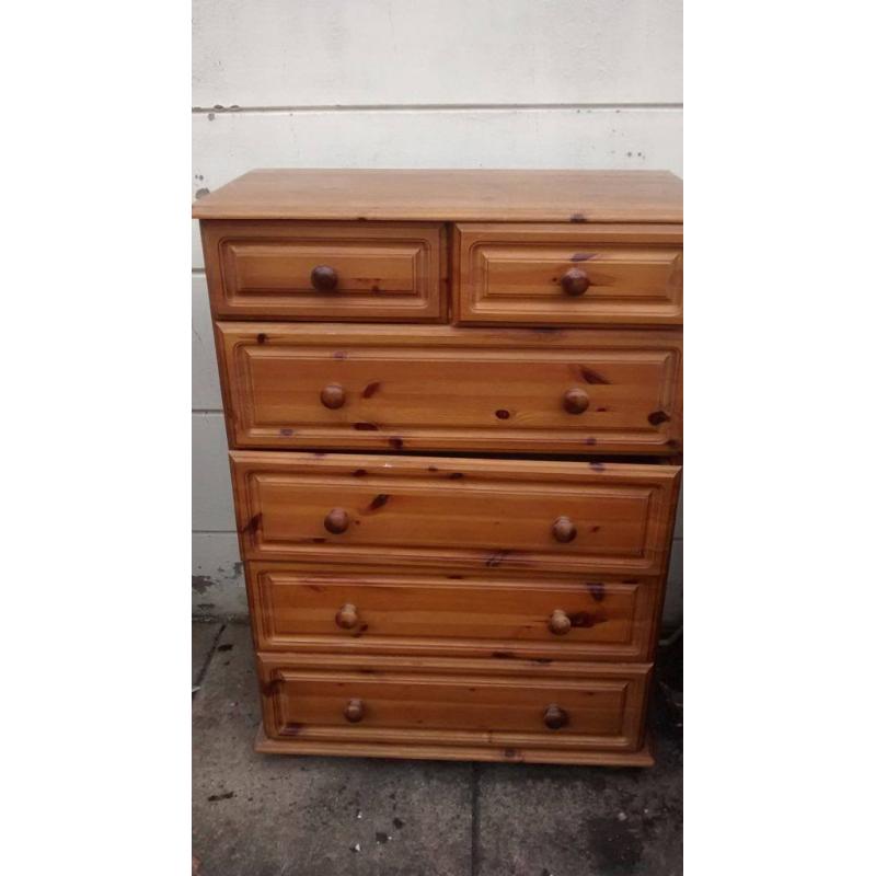 Chest drawers, 6 drawers solid wood