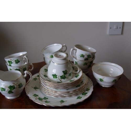 Bone China Tea Time Set - Colclough HS573 Pattern 8143