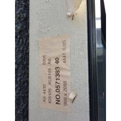 2 Nordan new doors solid with aluminium outer protection c/w frames and locks