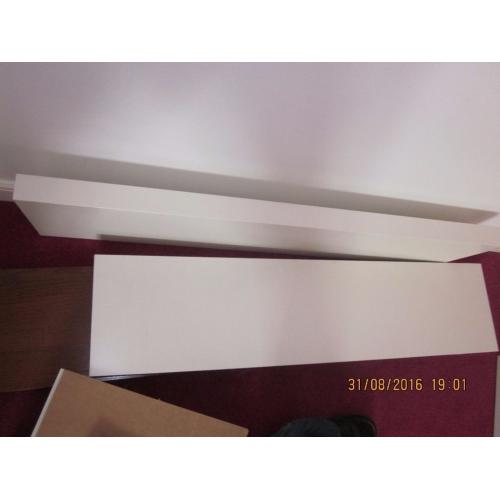 FREE 2 White IKEA Floating Shelfs with supports