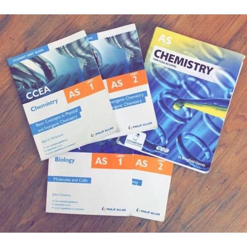 AS Level Science CCEA Text Books.